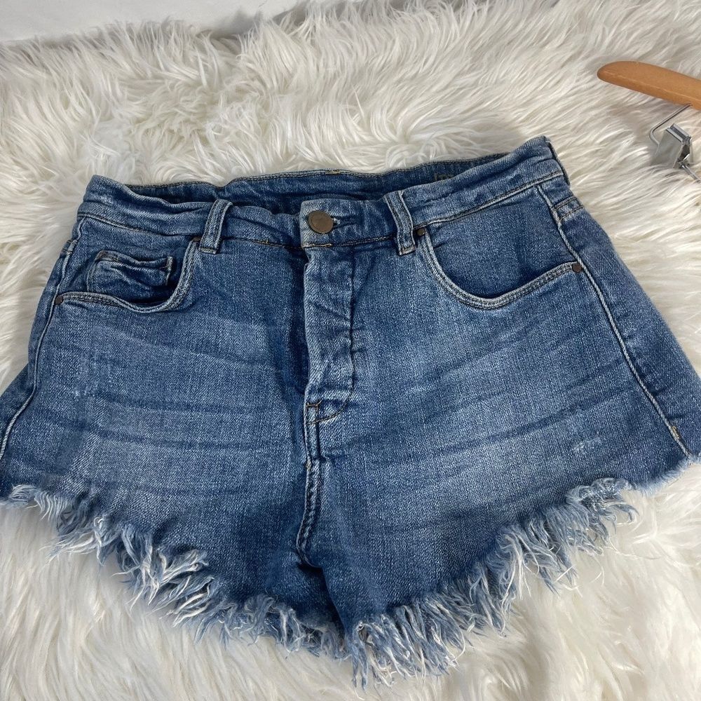 Blank NYC High Rise Button Fly Cutoff Shorts Sz 27